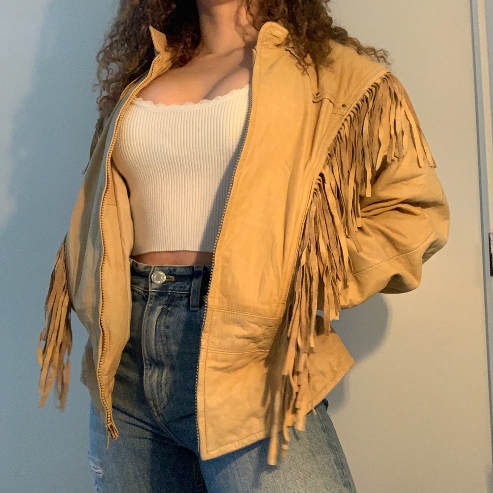 VINTAGE WILSONS Leather Fringe Jacket